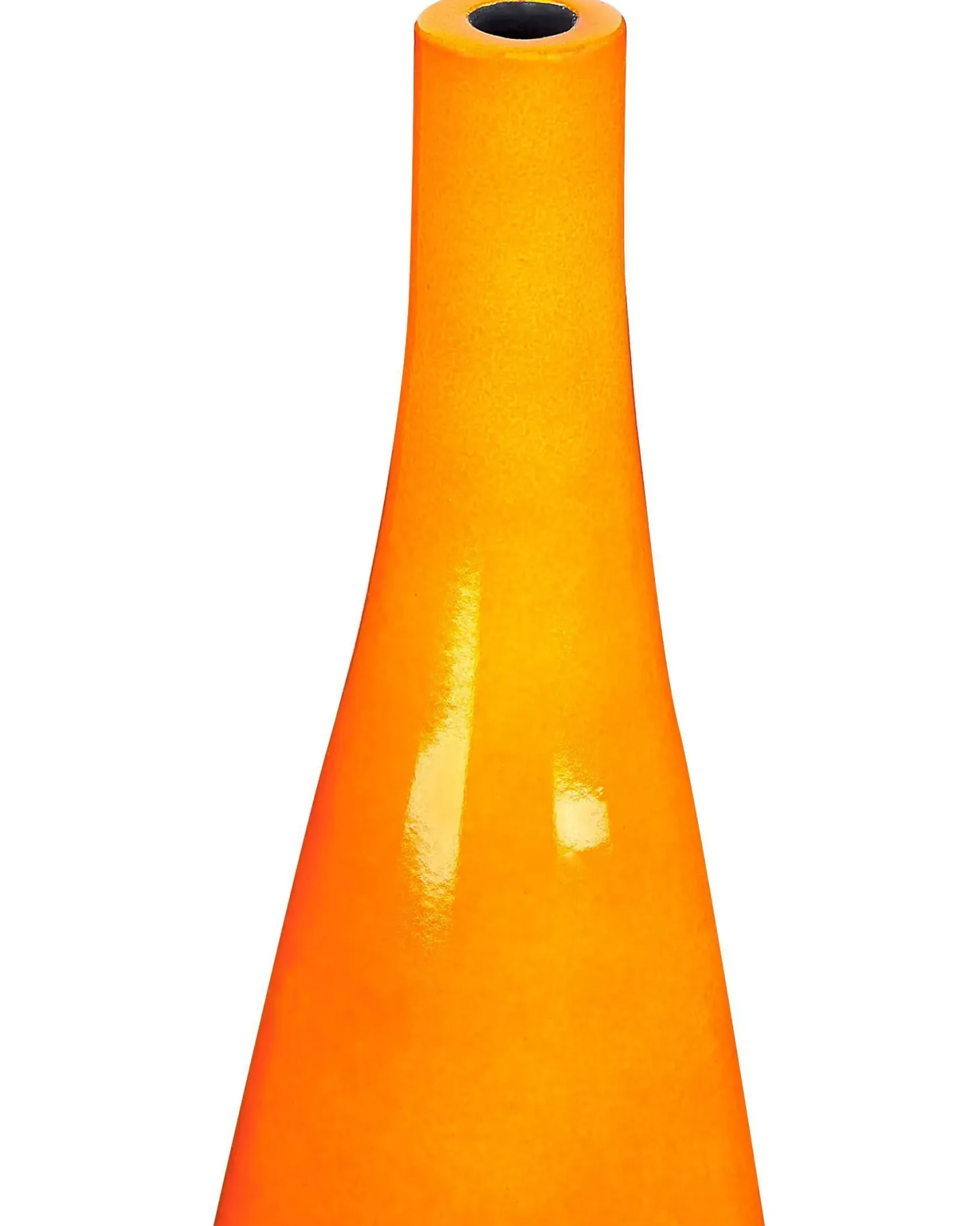 Wazon na kwiaty SABADELL Ceramika 50 cm Pomarańczowy