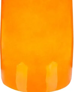 Wazon na kwiaty SABADELL Ceramika 50 cm Pomarańczowy