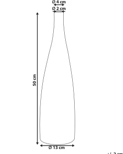 Wazon na kwiaty SABADELL Ceramika 50 cm Pomarańczowy