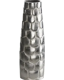 Wazon na kwiaty SUKHOTHAI Metal 47 cm Srebrny
