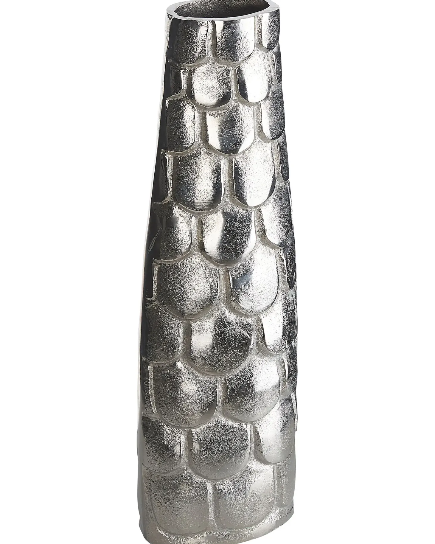 Wazon na kwiaty SUKHOTHAI Metal 47 cm Srebrny