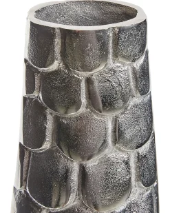 Wazon na kwiaty SUKHOTHAI Metal 47 cm Srebrny