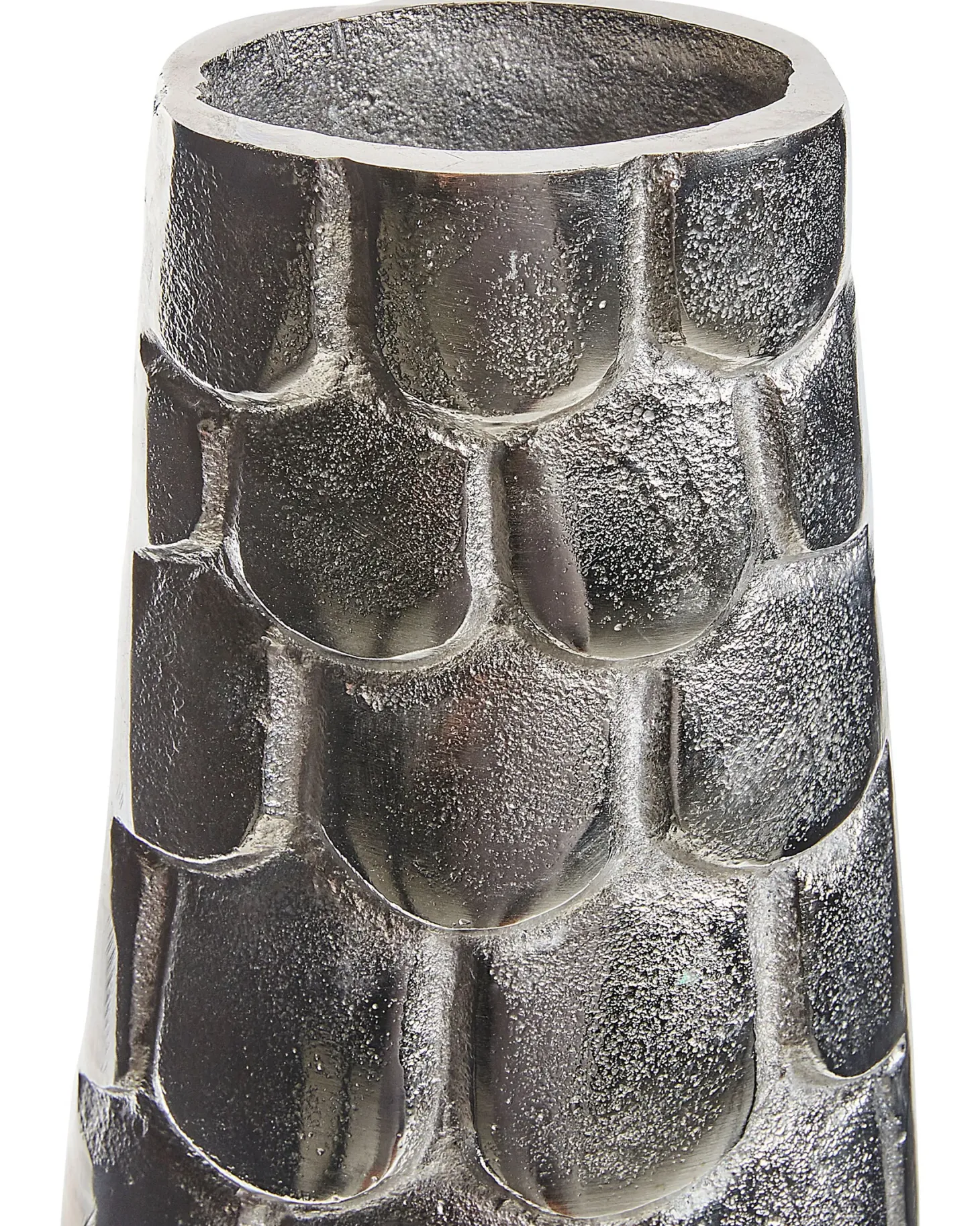 Wazon na kwiaty SUKHOTHAI Metal 47 cm Srebrny