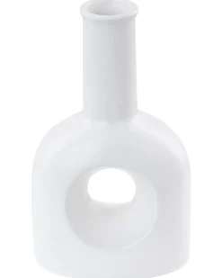 Wazon na kwiaty THEBES Ceramika 22 cm Biały