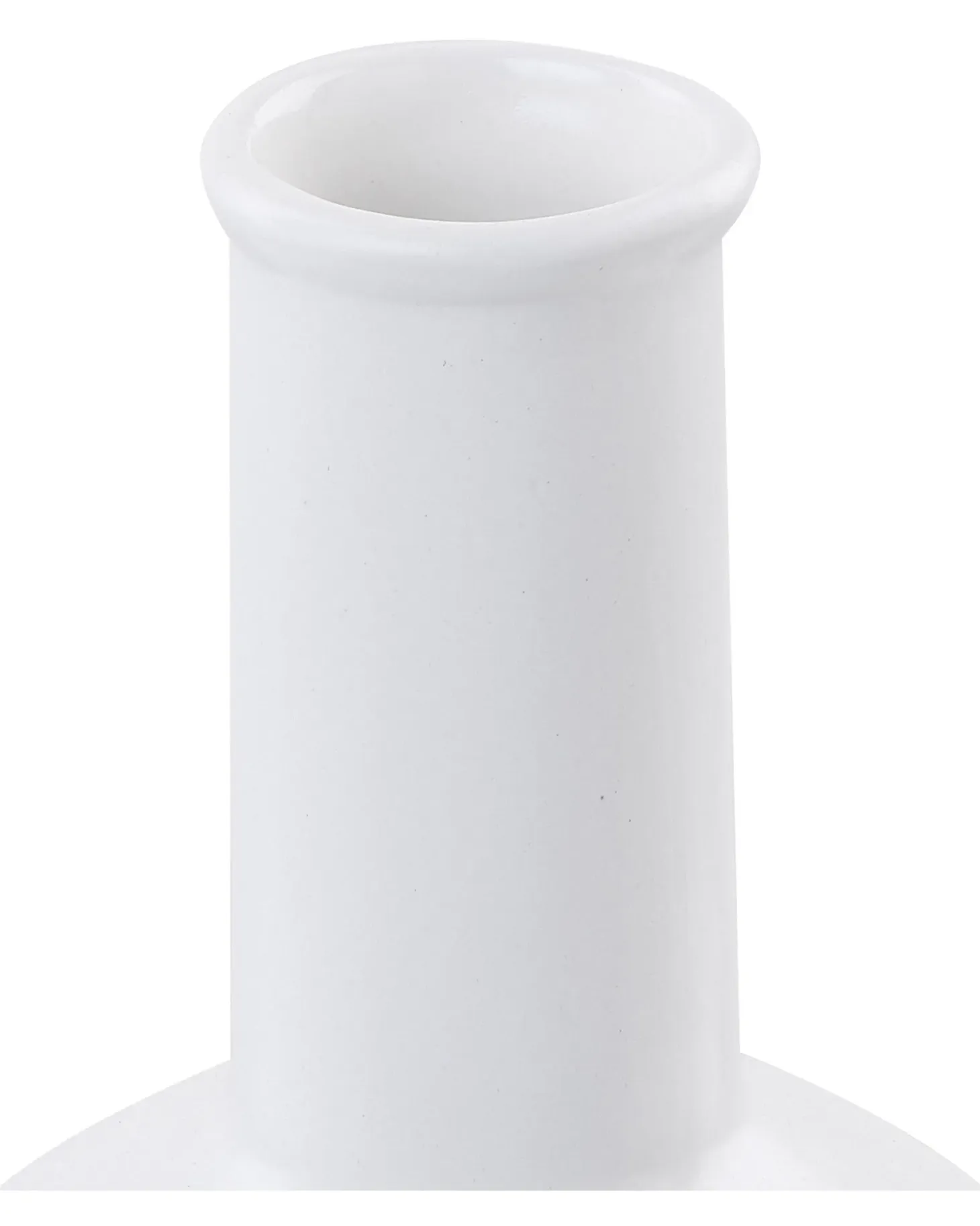 Wazon na kwiaty THEBES Ceramika 22 cm Biały