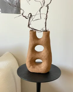 Wazon na kwiaty UARU Kamionka 27 cm Brązowy