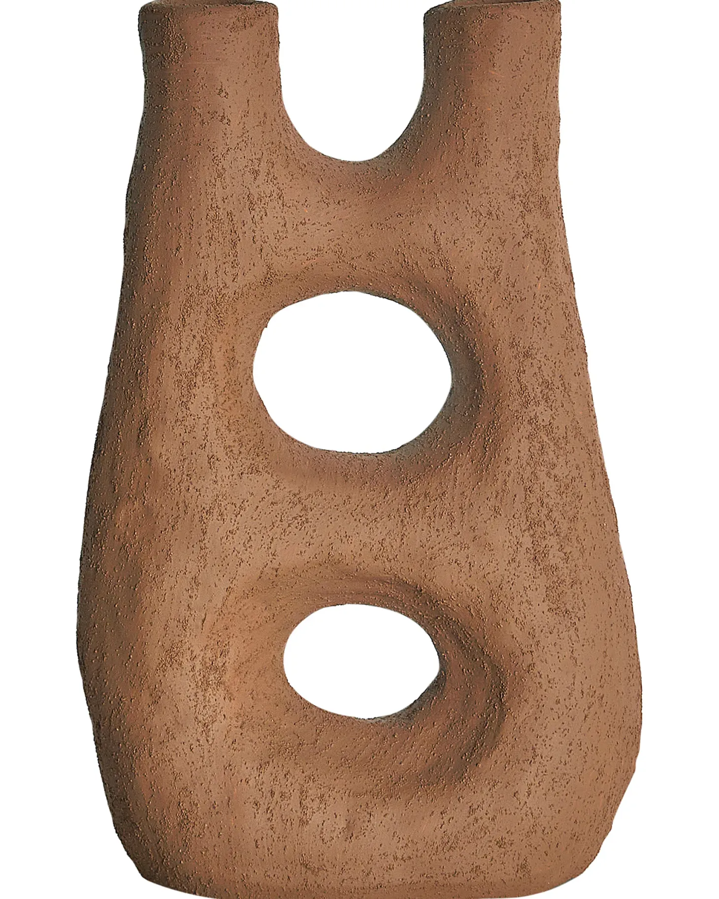 Wazon na kwiaty UARU Kamionka 27 cm Brązowy