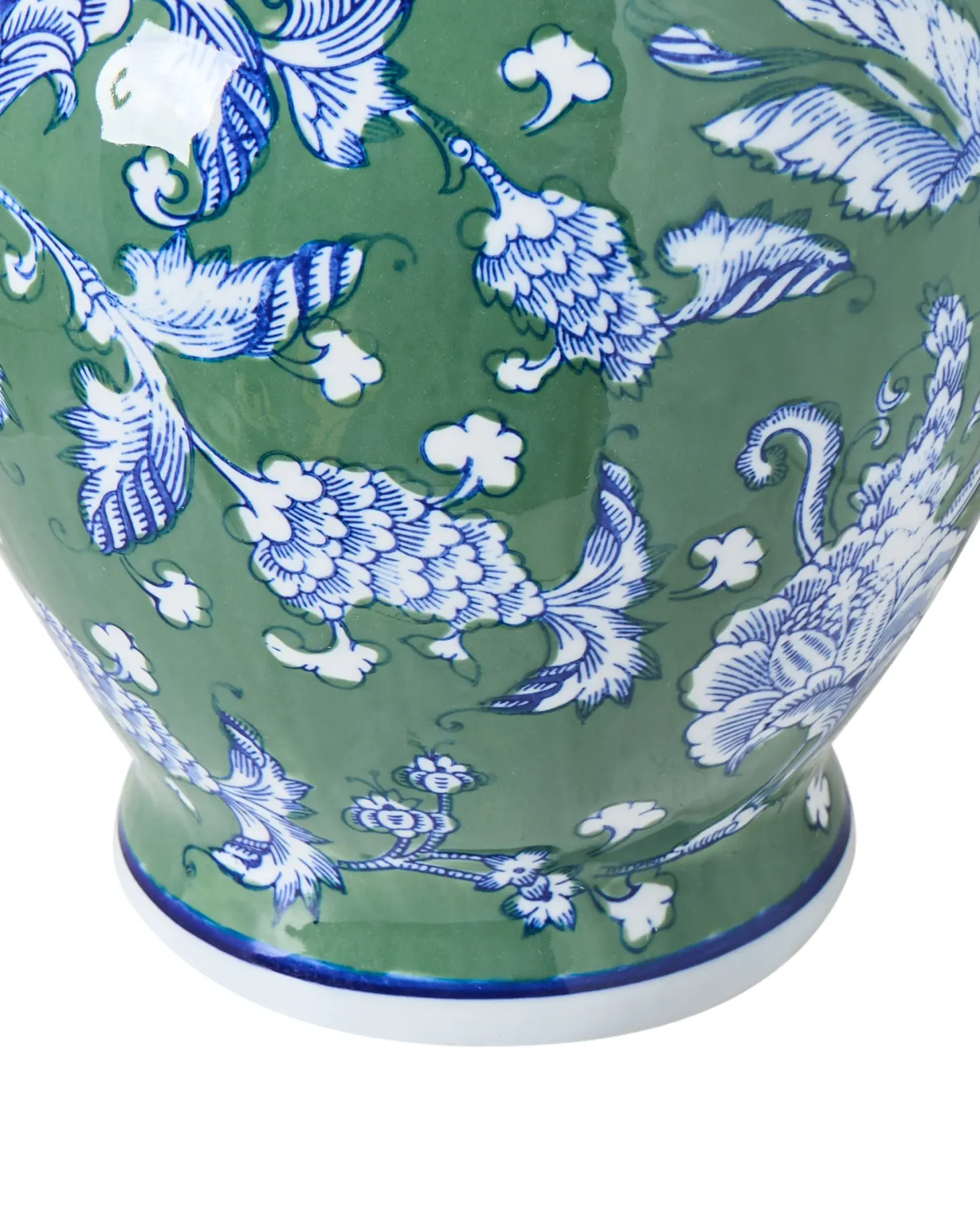 Wazon na kwiaty VALLADOLID Porcelana 36 cm Zielony