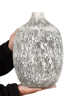 Wazon na kwiaty VIGO Ceramika 36 cm Szary