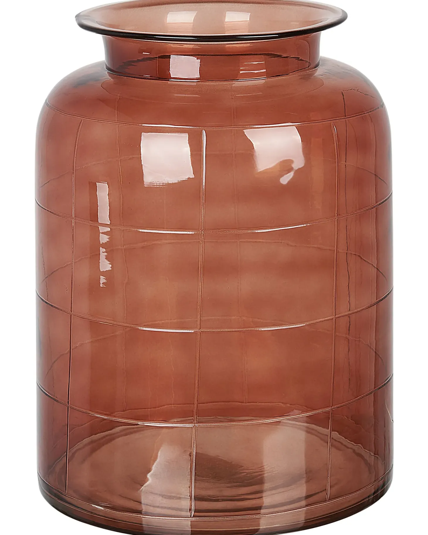 Wazon na kwiaty VINDALOO Szkło 35 cm Złoty brąz