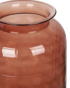 Wazon na kwiaty VINDALOO Szkło 35 cm Złoty brąz