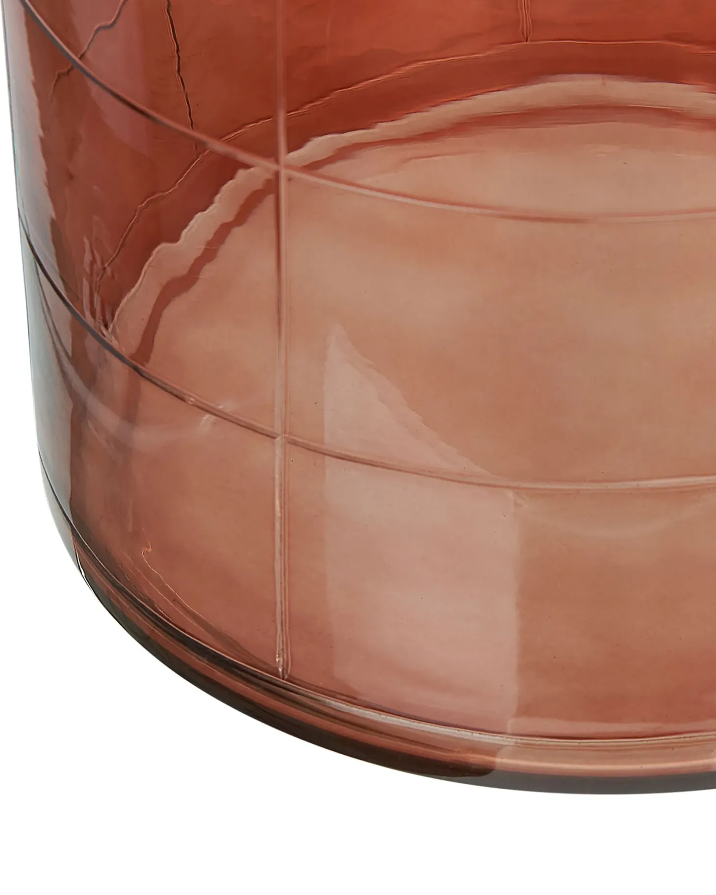 Wazon na kwiaty VINDALOO Szkło 35 cm Złoty brąz