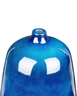 Wazon na kwiaty VITORIA Ceramika 45 cm Ciemnoniebieski