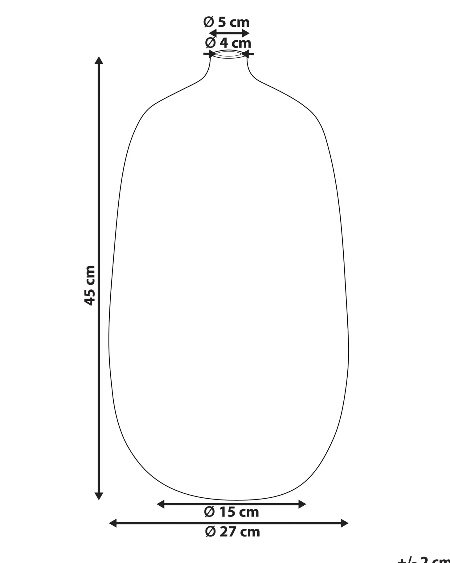 Wazon na kwiaty VITORIA Ceramika 45 cm Ciemnoniebieski