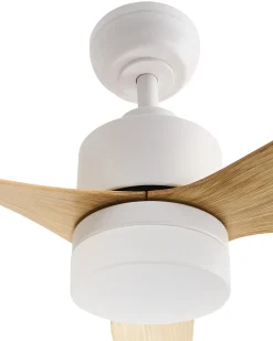 Wentylator sufitowy z lampą ANDERSON Z pilotem LED Jasnobrązowy