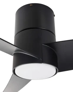 Wentylator sufitowy z lampą CANETE Z pilotem LED Czarny