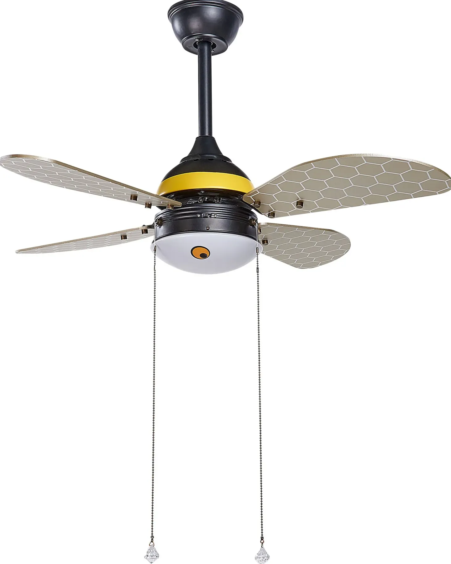 Wentylator sufitowy z lampą DOLORES LED Żółty