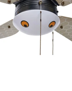 Wentylator sufitowy z lampą DOLORES LED Żółty