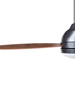 Wentylator sufitowy z lampą MANSALA Z pilotem LED Ciemnobrązowy