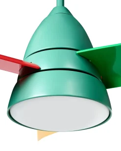 Wentylator sufitowy z lampą STRAWBERRY Z pilotem Kolorowy