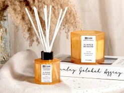 Świeczka zapachowa z patyczkami zapachowymi CLASSY TINT Wosk sojowy Świeże nuty