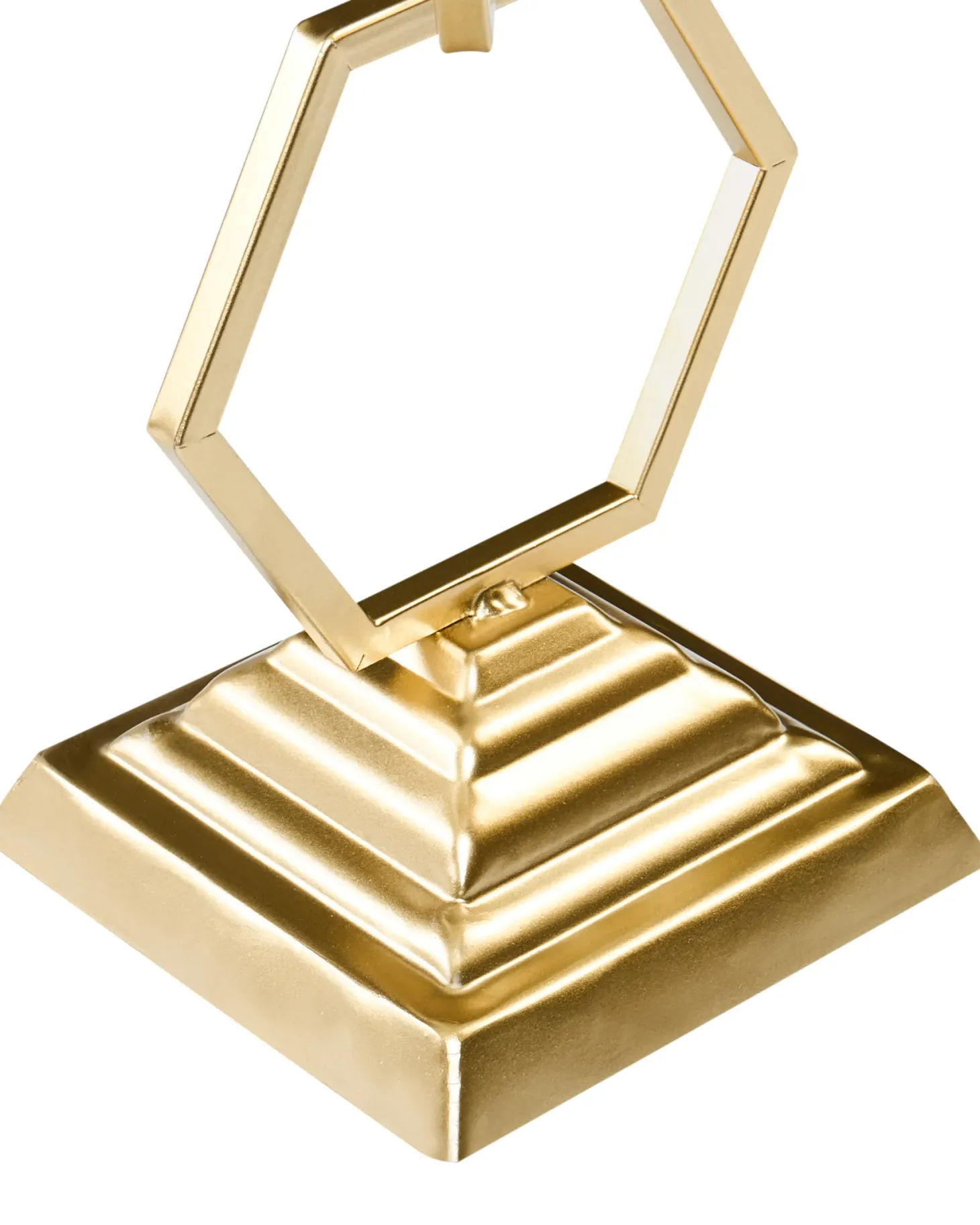 Świecznik ARDEE Metal 44 cm Złoty