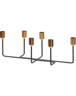Świecznik BANGKA Metal 12 cm Czarny
