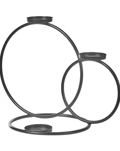Świecznik CAKUNG Metal 33 cm Czarny