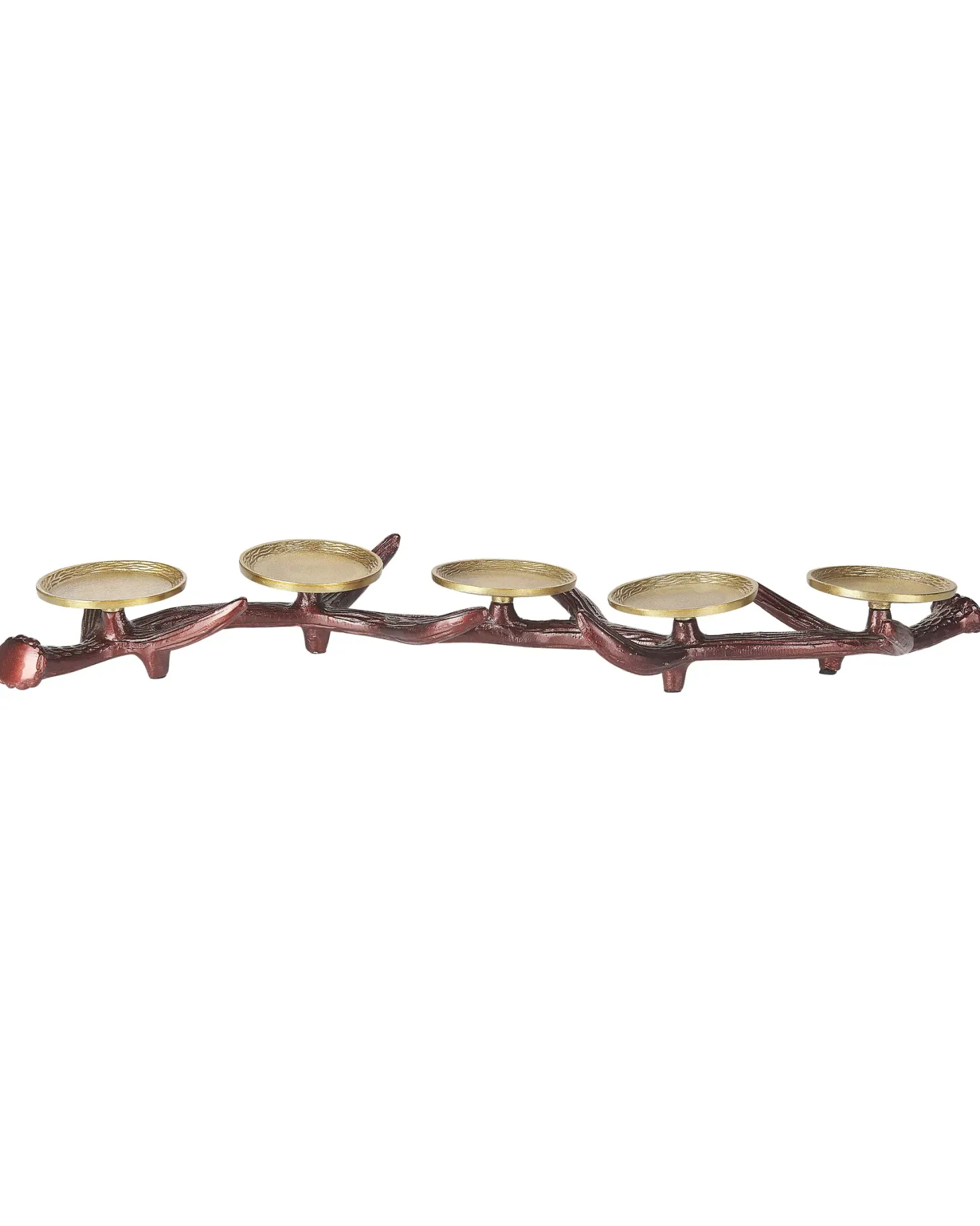 Świecznik CLEONAE Metal 7 cm Brązowy
