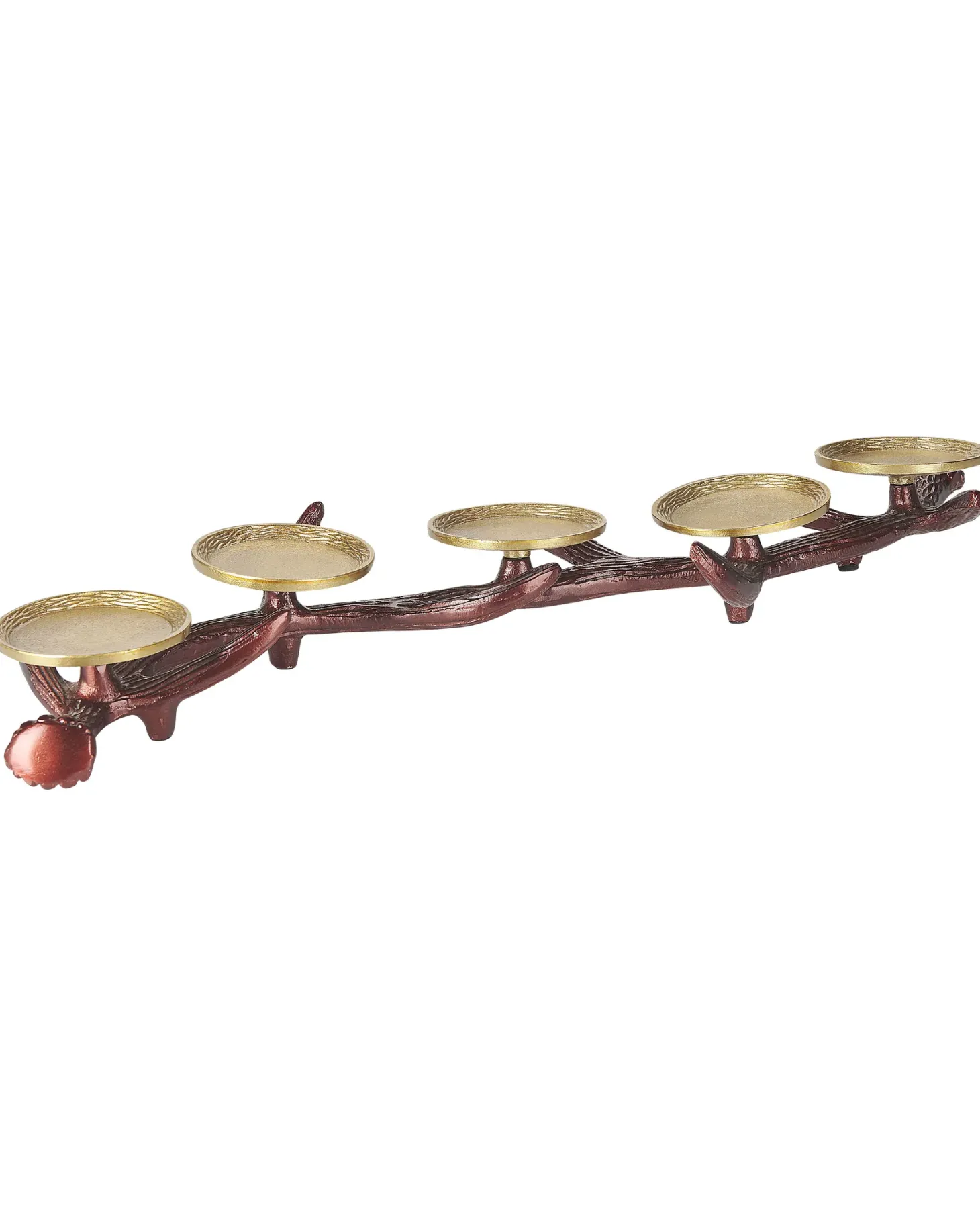 Świecznik CLEONAE Metal 7 cm Brązowy