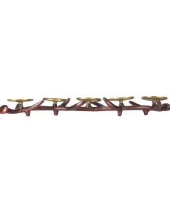 Świecznik CLEONAE Metal 7 cm Brązowy