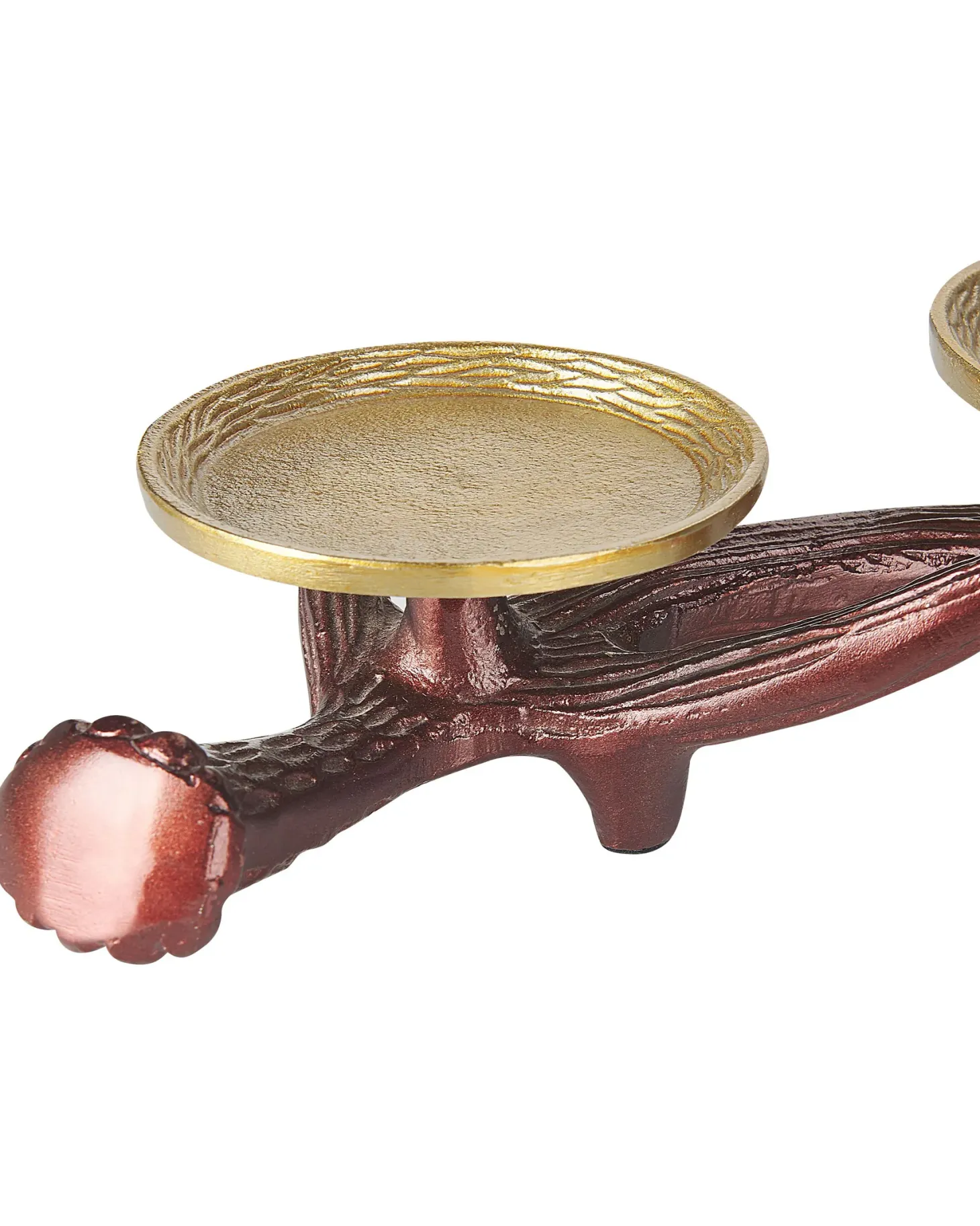 Świecznik CLEONAE Metal 7 cm Brązowy