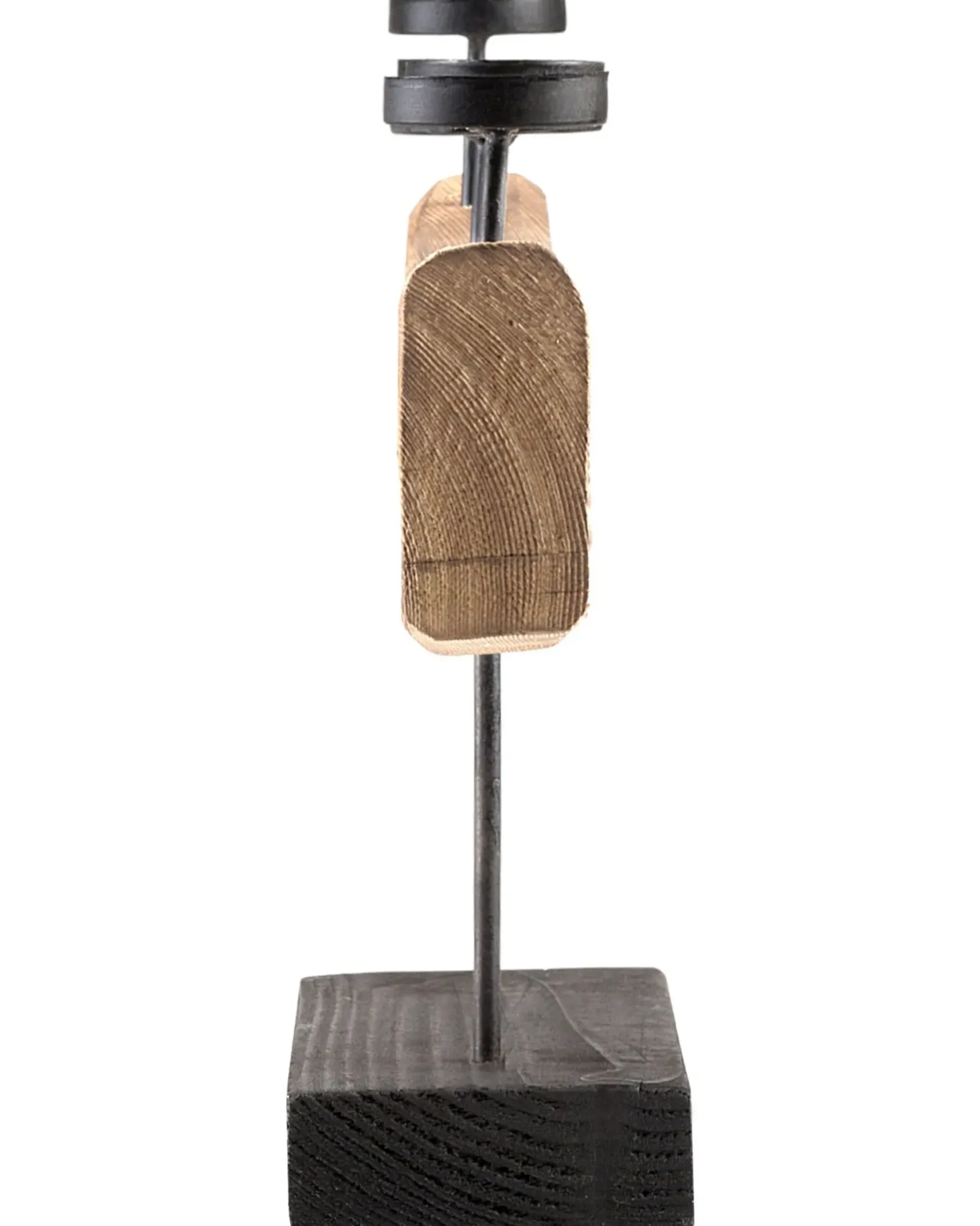 Świecznik GUATEMALA Drewno sosnowe 36 cm Brązowy
