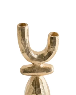 Świecznik KRADENIK Metal 33 cm Złoty