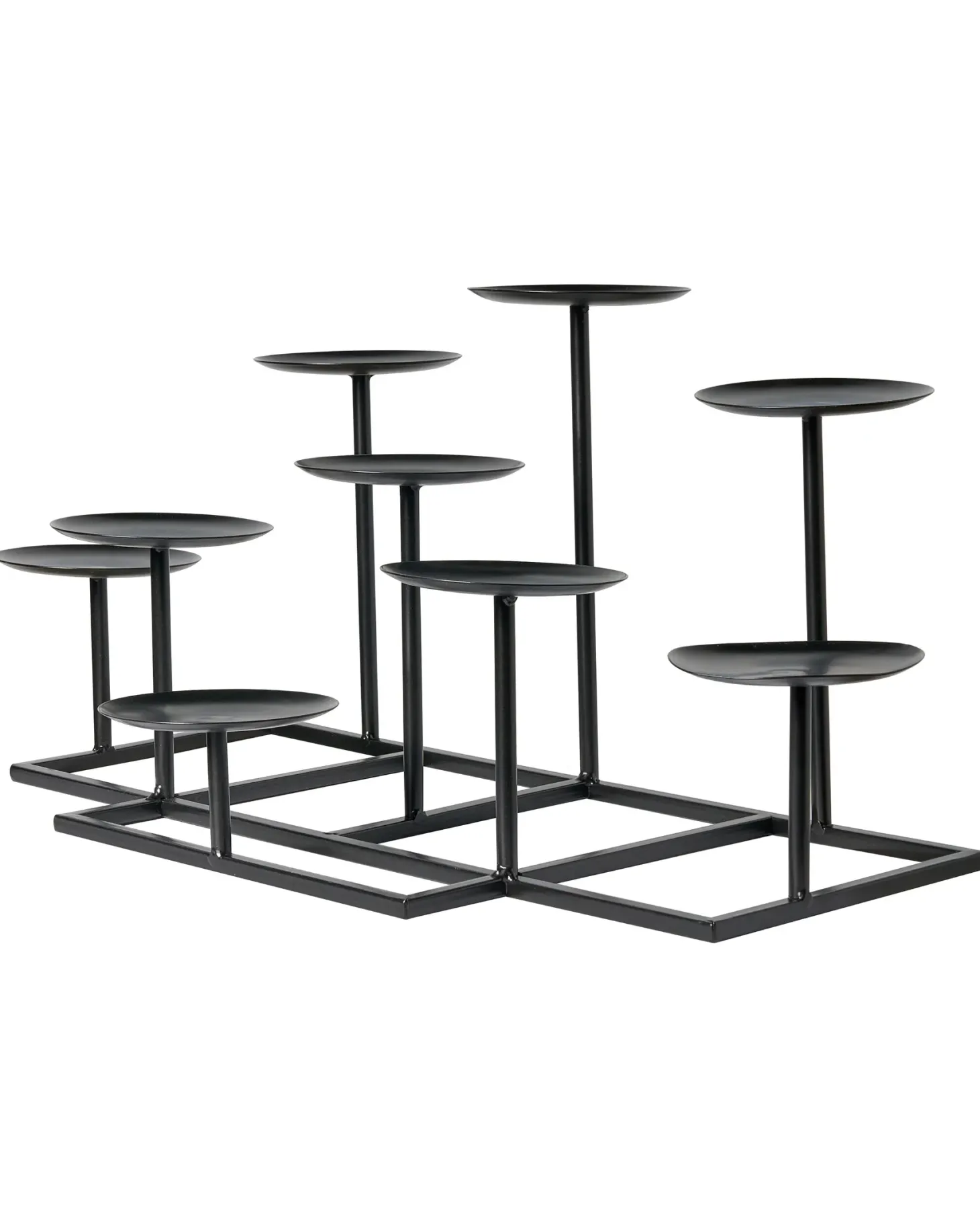 Świecznik LAMEGO Metal 23 cm Czarny