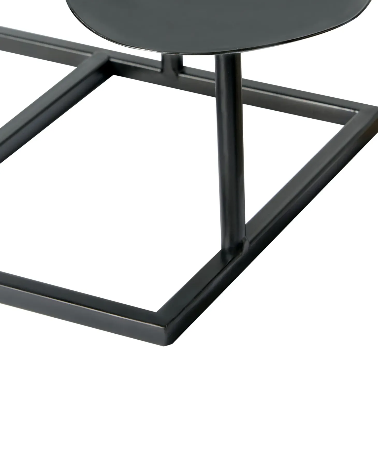 Świecznik LAMEGO Metal 23 cm Czarny