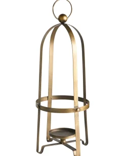 Świecznik MARAWI Metal 48 cm Złoty