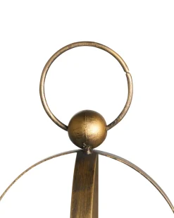 Świecznik MARAWI Metal 48 cm Złoty