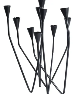Świecznik MATOSINHOS Metal 54 cm Czarny