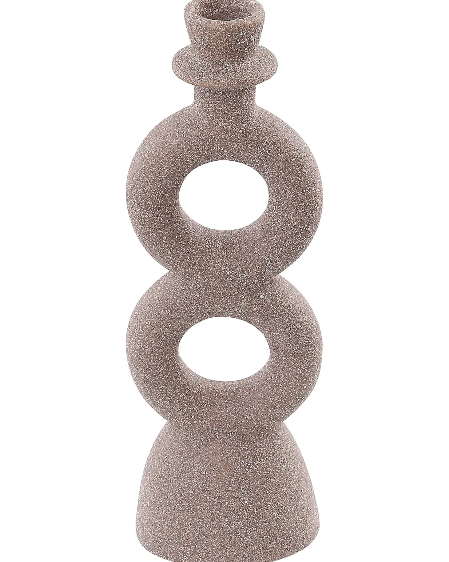 Świecznik NAOUSA Ceramika 23 cm Beżowy