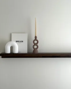 Świecznik NAOUSA Ceramika 23 cm Beżowy