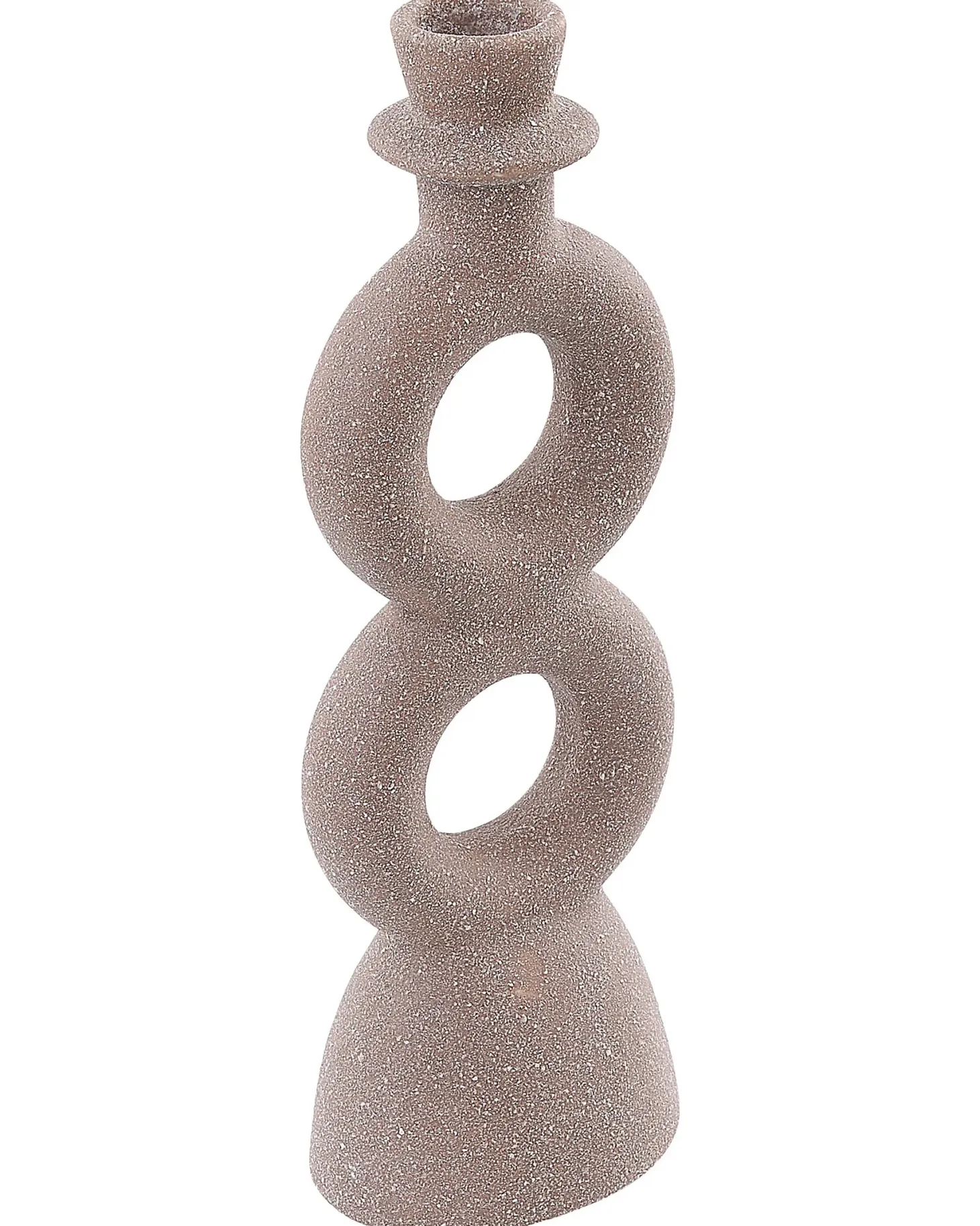 Świecznik NAOUSA Ceramika 23 cm Beżowy
