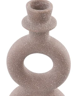 Świecznik NAOUSA Ceramika 23 cm Beżowy