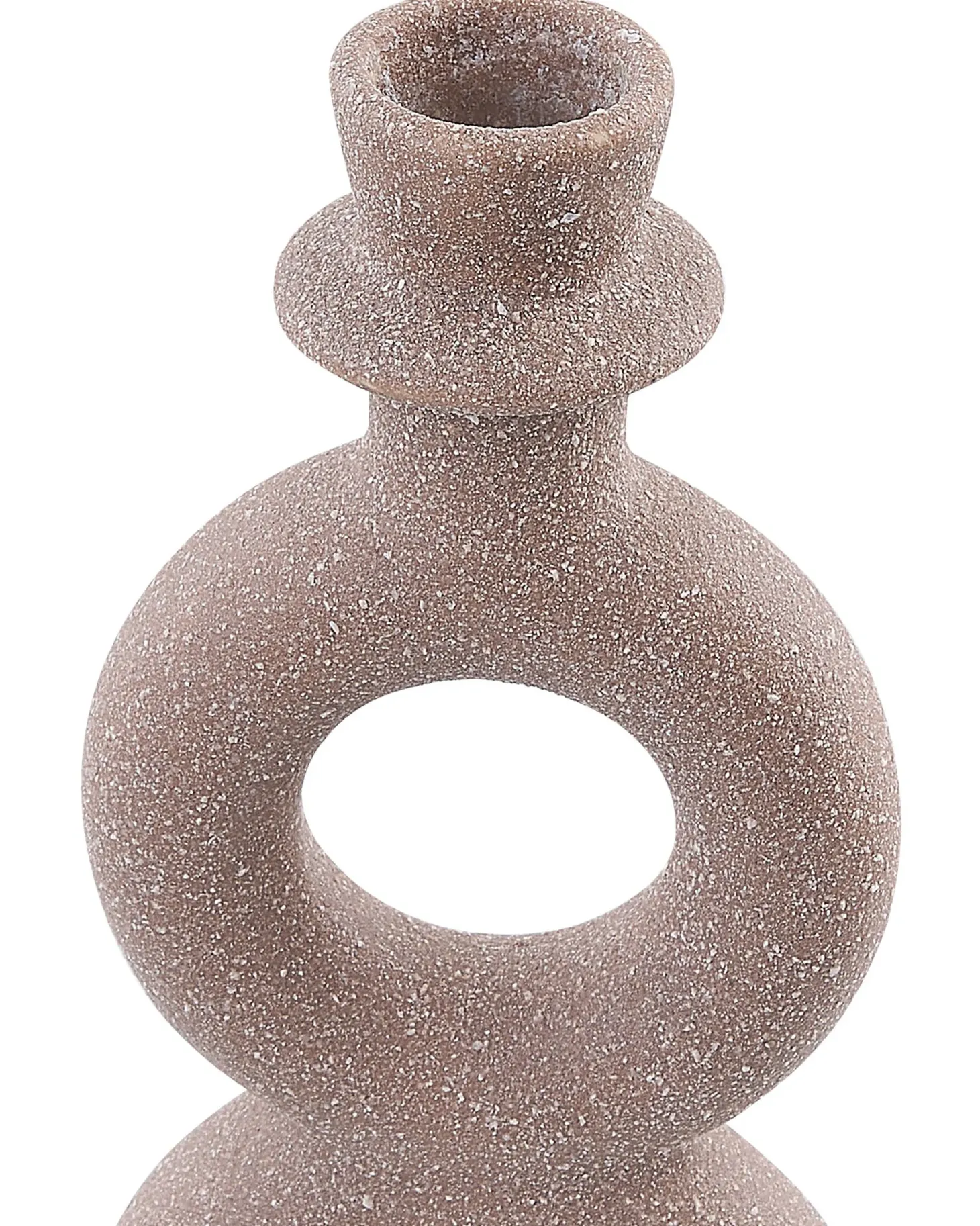 Świecznik NAOUSA Ceramika 23 cm Beżowy
