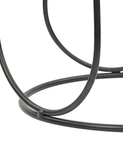 Świecznik PANAY Metal 25 cm Czarny
