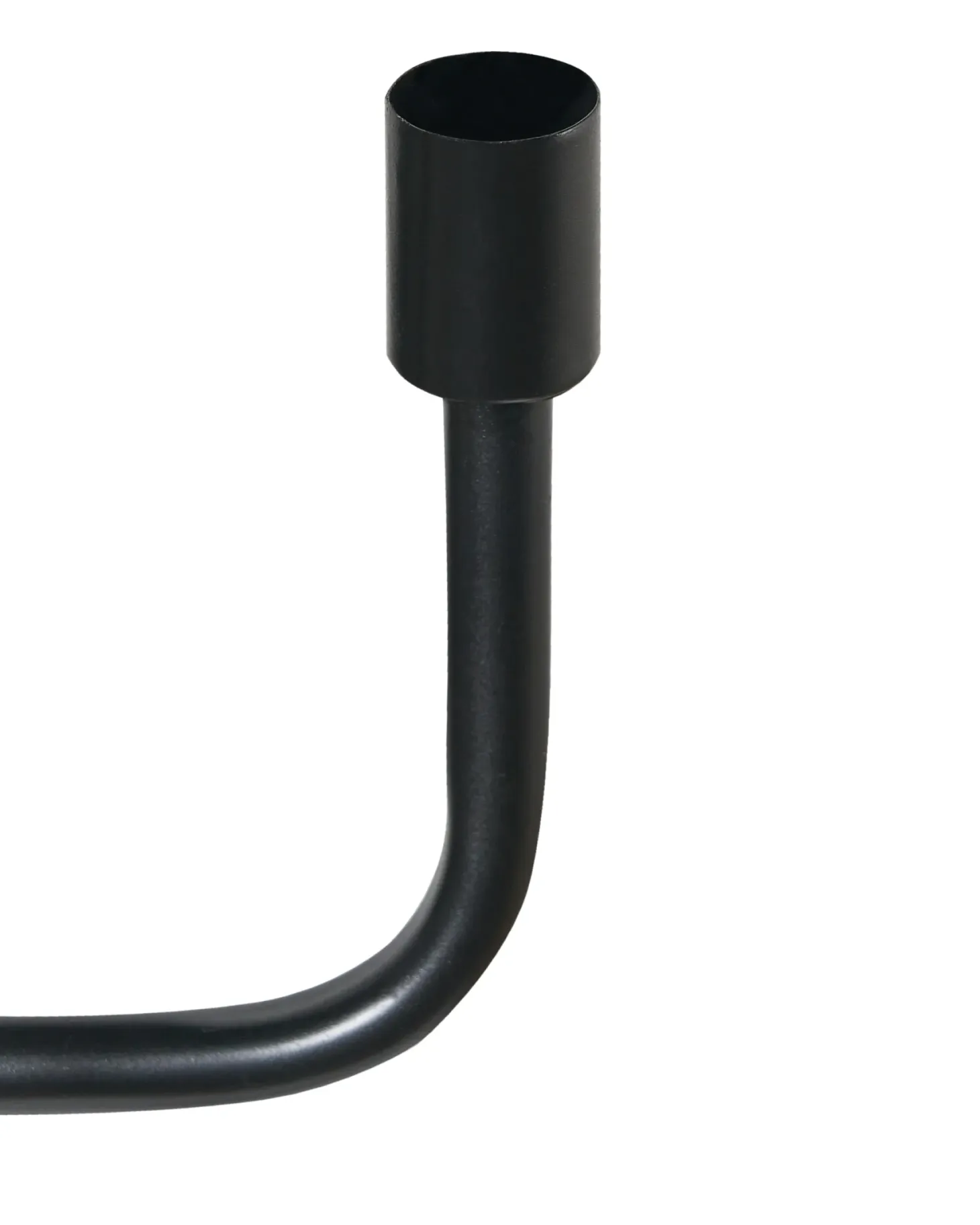Świecznik PORRTELA Metal 50 cm Czarny