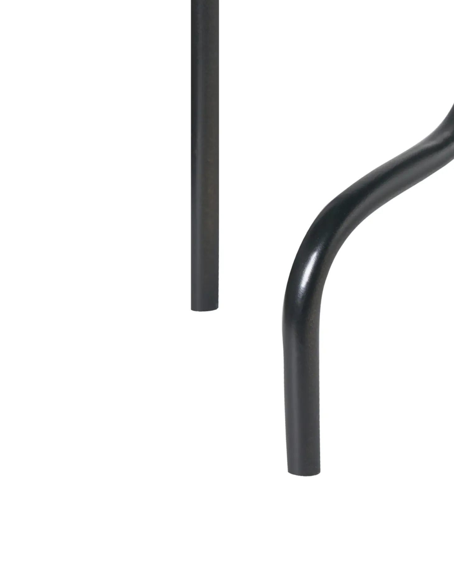Świecznik PORRTELA Metal 50 cm Czarny