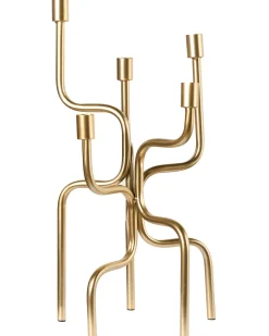 Świecznik PORRTELA Metal 50 cm Złoty
