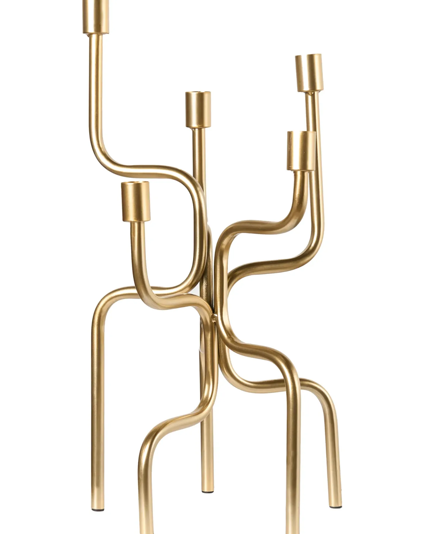 Świecznik PORRTELA Metal 50 cm Złoty