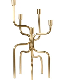 Świecznik PORRTELA Metal 50 cm Złoty
